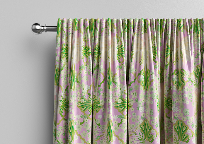 Faded Glamour, Goddess Green Pink - Made To Measure Curtains - Image 10
